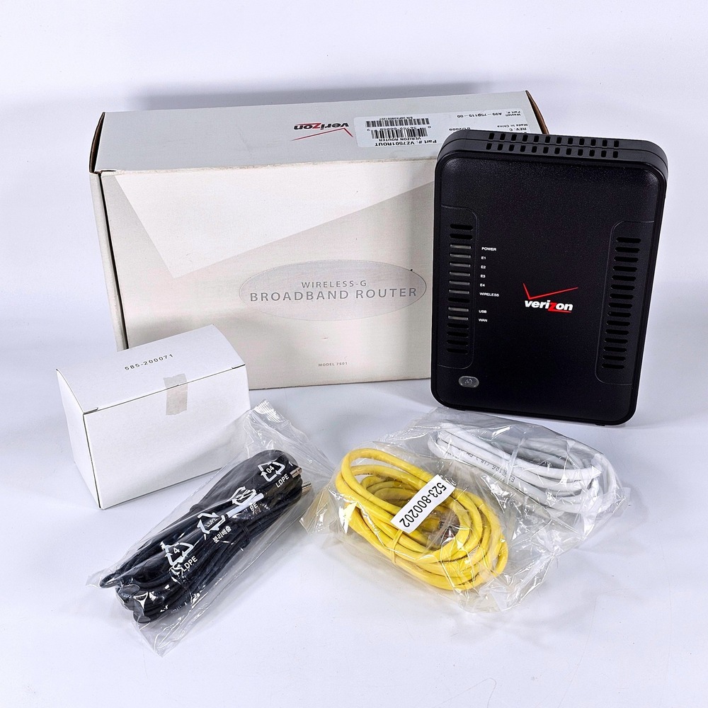 Verizon Westell Wireless-G Broadband Router A90-750115-07 Black Networking Hub